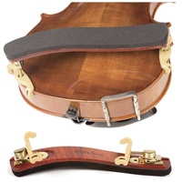 Kun Bravo Viola Collapsible Shoulder Rest - Maple with Brass Fittings