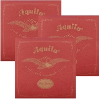 3 sets Aquila 89U Red Series Baritone Low-D Tuning Ukulele Strings AQU89U