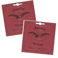 Aquila 89U Red Series Baritone Low-D Tuning Ukulele Strings - 2 Sets 