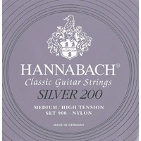 Hannabach 900 MHT SILVER 200 Medium/High Tension Classical Guitar Strings E900