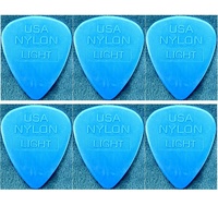 6 Picks Ernie Ball Nylon Easy Grip Guitar Picks / Plectrums Thin Gauge 0.53 mm