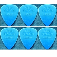6 Picks Ernie Ball Nylon Easy Grip Guitar Picks / Plectrums Thin Gauge 0.53 mm