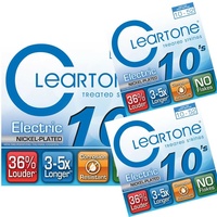 3 x Cleartone 9420 Coated Electric Guitar Strings Light top/heavy bottom 10 - 52