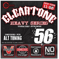 Cleartone Heavy Series Electric Guitar Strings Coated Drop D 11 - 56 - 9456