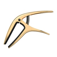 Ernie Ball Axis Trigger Capo, Gold for 6/7 String  Electric and Acoustic Guitars