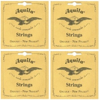 4 x 9U Aquila Concert Ukulele String Wound 4th Low G Tuning , Single String