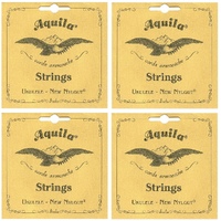 4 x 9U Aquila Concert Ukulele String Wound 4th Low G Tuning , Single String