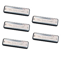 Tombo Harmonica Hope 10 hole Diatonic 5 pack keys of A Bb Eb D F Made in Japan