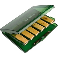 Protec Bb Clarinet Reed Case Holds  12 Reeds - Transparent Lime