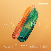D'Addario AscentǸ Viola String Set, Medium Scale, Medium Tension