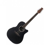 Ovation Applause Standard Mid Depth Acoustic / Electric Guitar Black Satin