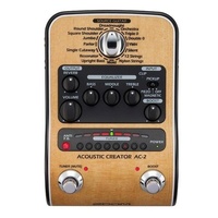 Zoom AC-2 Acoustic Guitar Model Creator - Enhanced Direct Box Effects Pedal