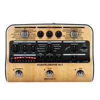 Zoom AC-3 Acoustic Creator - Enhanced Direct Box 16 Source Guitar Presets Pedal