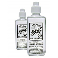 2 x Al Cass Fast Valve, Slide and Key Oil - Trumpet Tuba French Horn Trombone, 