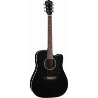 Washburn AD5CEBPACK Acoustic Guitar Pack Apprentice, Black Dreadnought w/ Cutaway & EQ