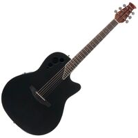 Ovation Applause AE44-5S Mid-depth Acoustic-electric Guitar - Black Satin