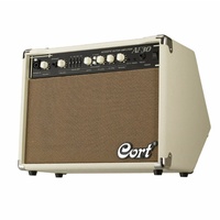 Cort AF30  30W Acoustic Guitar Amp Ivory with delay and chorus-delay effects