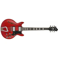 Hagstrom ALVAR Semi Hollow Electric Guitar Wild Cherry Trans