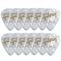 Gibson APRW12-74M Pearloid Medium  - 12 Pack Guitar Picks