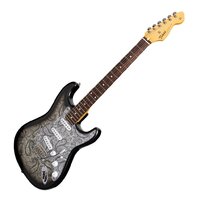 Tokai 'Vintage Series' AST-BP ST-Style Electric Guitar (Black Paisley)