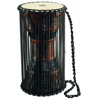 Meinl African Talking Drum with Mahogany Wood Shell Medium Size Goat Skin Heads