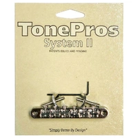 TonePros ABR-1 Tuneomatic Bridge (Notched Saddles) Nickel AVR2P-N