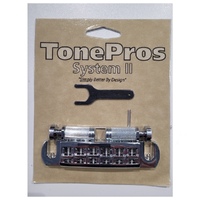 TonePros AVT2G-C LOCKING WRAP AROUND BRIDGE SET for Gibson Chrome