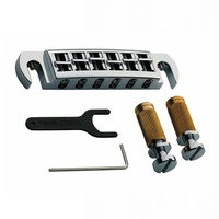 TonePros AVT2G-N LOCKING WRAP AROUND BRIDGE SET for Gibson Nickel