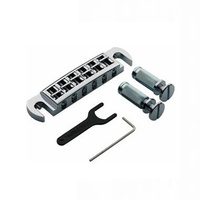 TonePros AVT2P-N LOCKING WRAP AROUND BRIDGE SET for PRS Chrome