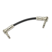 Analysis Plus Black Oval Patch Cable 0.2m  ( 8" ) USA Made