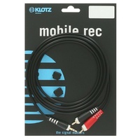 Klotz AY7 lightweight y-cable mini jack 3.5 mm - 2 x RCA plug  2m