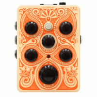 Orange Acoustic Guitar Preamp Pedal with XLR and 1/4" Outputs