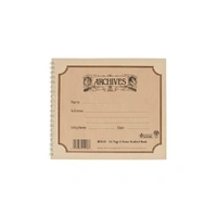 Archives Spiral Bound Manuscript Paper Book, 6 Stave, 64 Pages