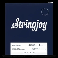 Stringjoy Medium Gauge (45-105) 4 String Long Scale Nickel Wound Bass Guitar Strings