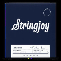 Stringjoy Light Gauge (45-125) 5 String Long Scale Bass Guitar Strings