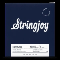 Stringjoy Light Gauge (45-125) 5 String Long Scale Bass Guitar Strings