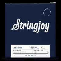 Stringjoy Heavy Gauge ( 55-110 ) 4 String Long Scale Nickel Wound Bass Guitar Strings
