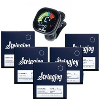 Stringjoy Signatures Electric Guitar Strings 10 - 48 x 5 + Boss TU-05 Tuner