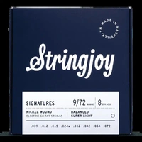 Stringjoy Signatures | 8 String  9 - 72 Nickel Wound Electric Guitar Strings