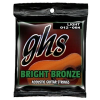 GHS Bright Bronze - 80/20 Bronze Light Acoustic Guitar Strings 12 - 54