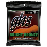 GHS Bright Bronze - 80/20 Bronze Light Acoustic Guitar Strings 12 - 54