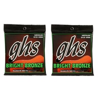 2 sets GHS BB40M Bright Bronze - 80/20 Bronze  Acoustic Guitar Strings 13 - 56
