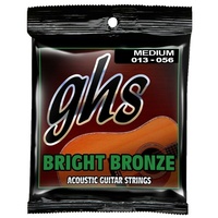 GHS Bright Bronze Medium Acoustic Guitar Strings 13 - 56 , BB40M