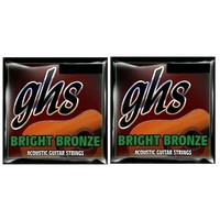 2 sets  GHS Bright Bronze 80/20 BB80 12-String Acoustic Guitar Light 11 - 48
