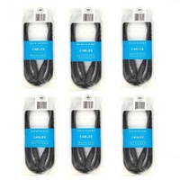 BBT Mic Cable 20FT ( 6m ) XLR Male to XLR Female 6 x  Microphone Cables