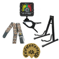 BBT Acoustic / Electric Guitar Essential Pack - Stand - Strap - Tuner - Picks