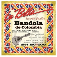 La Bella Bandola BC100 BANDOLA DE COLOMBIA, 16-STRING Set - 6 courses