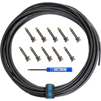 Boss BCK-10 Pedalboard Solderless Cable Kit, 10 Connectors 10 ft