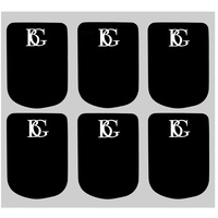 BG Mouthpiece Cushions Alto / Clarinet Black 0.8mm 6 Cushions Large - A10L