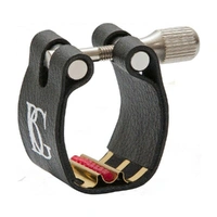 BG L4R Bb Clarinet Ligature and Cap Revelation, Brass support Red Sling